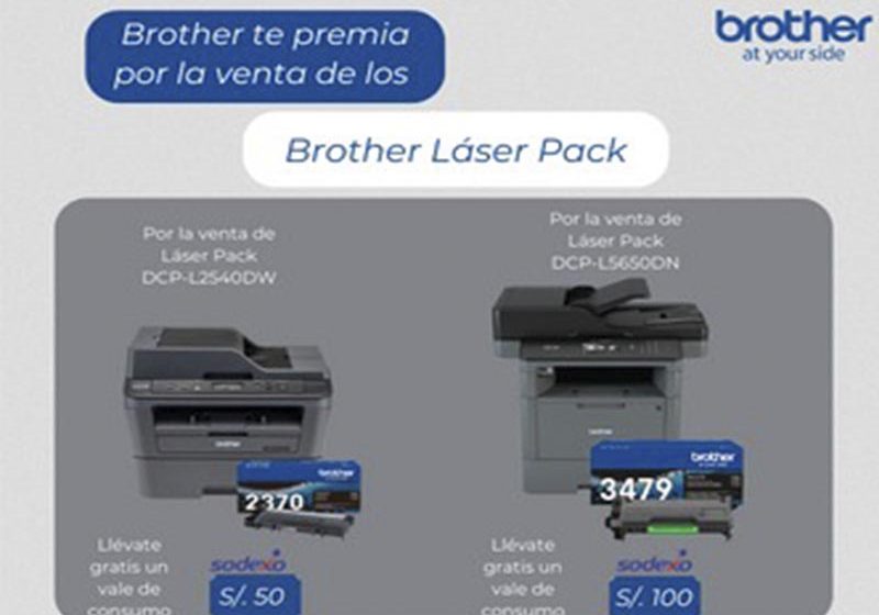  Brother te premia y prestigia ante tu cliente por la venta de los laser pack