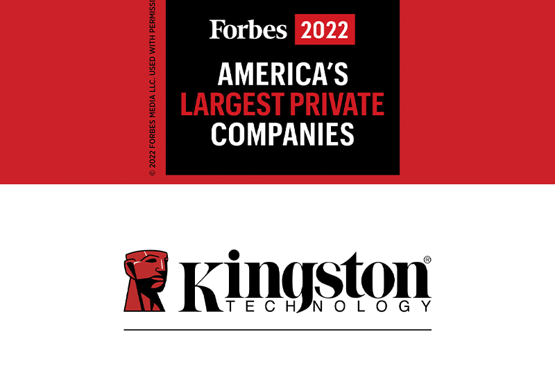  Forbes nombra a Kingston como una de las “Compañías privadas más grandes de Estados Unidos”