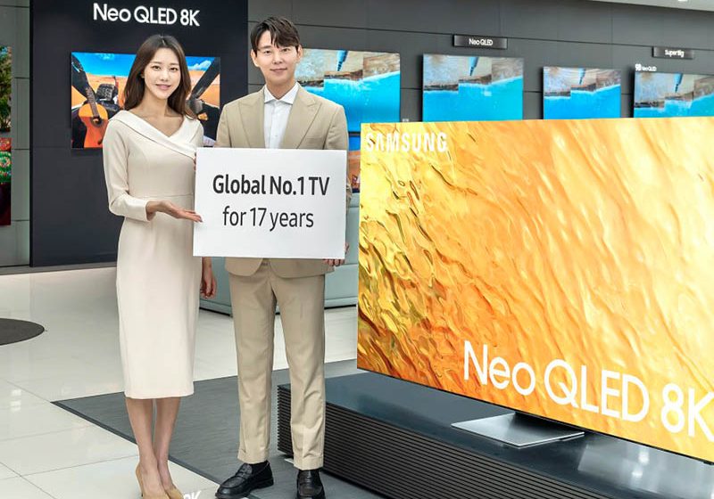  Reconocimiento a la excelencia innovadora: Samsung lidera el mercado mundial de televisores durante 17 años consecutivos