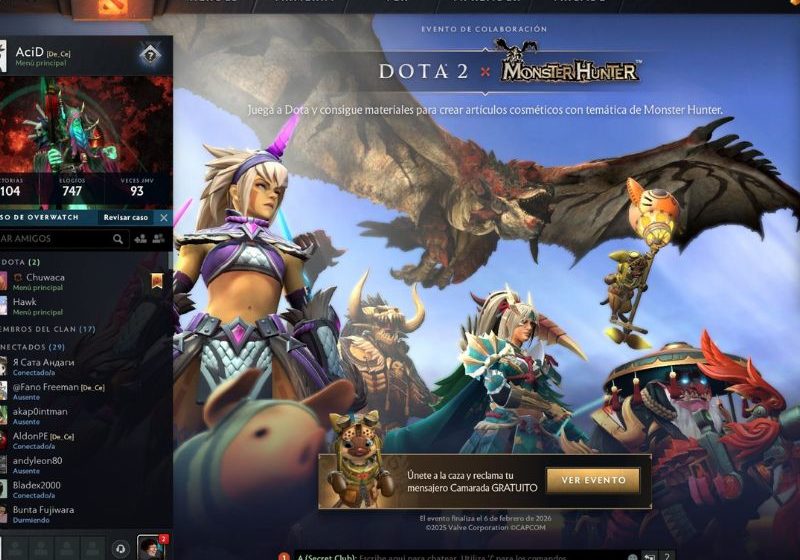  Dota 2 anuncia colaboración con Monster Hunter