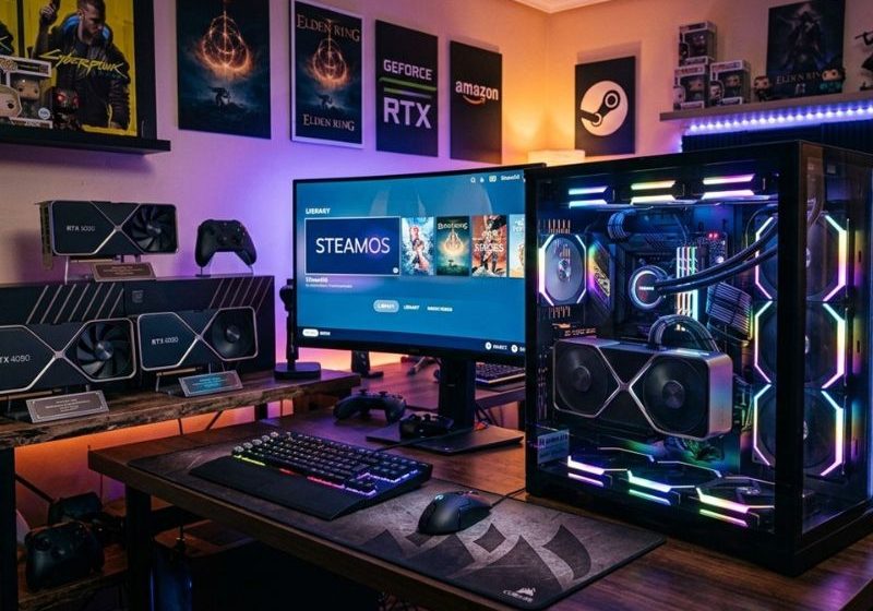  Reconocida plataforma de videojuegos trabaja con NVIDIA para dar soporte en SteamOS a sus tarjetas gráficas